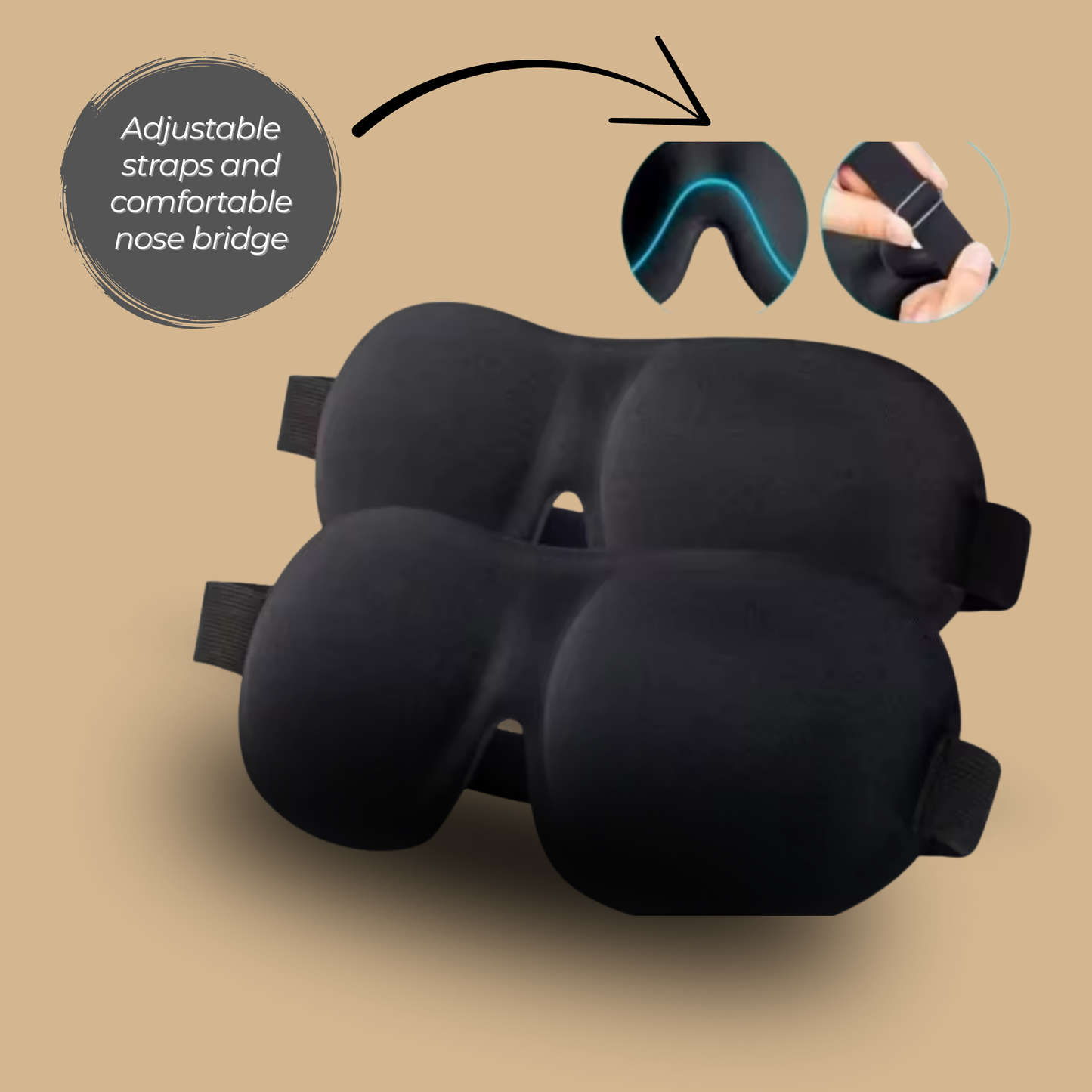 3D Blackout Eye Mask for Better Rest