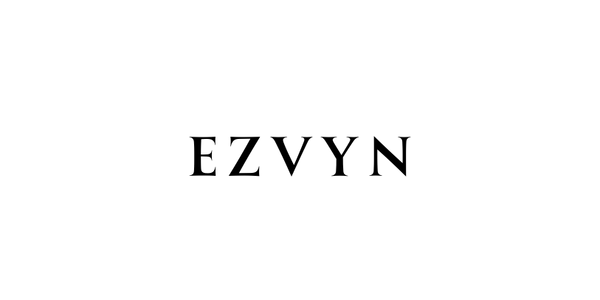 Black 'EZVYN' logo on a white background
